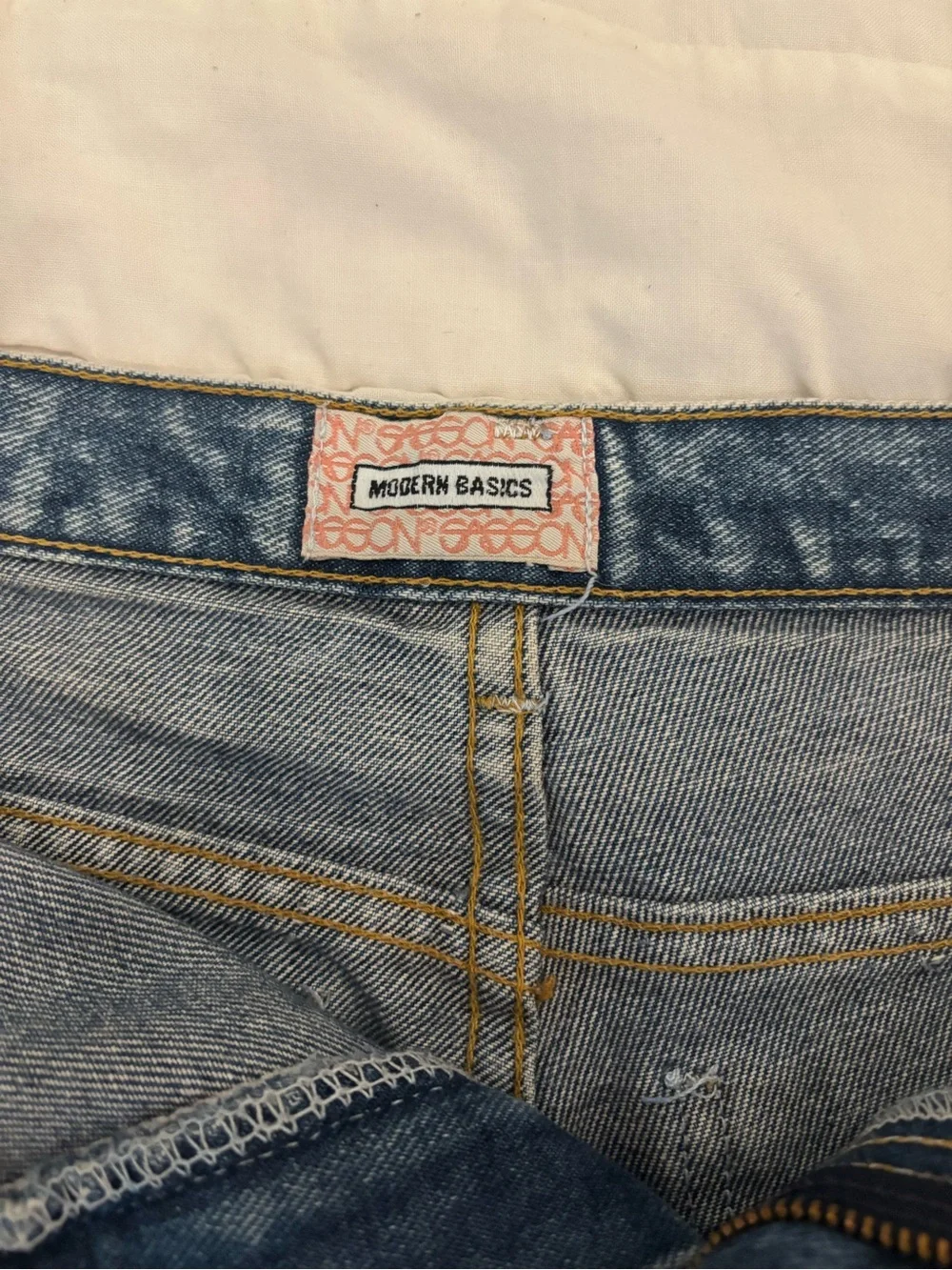 Sasson Jeans Vintage Light Blue Rolled Hem Denim Shorts - Picture 4 of 4